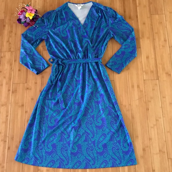 Vintage Dresses & Skirts - Vintage Blue and Mint Dress